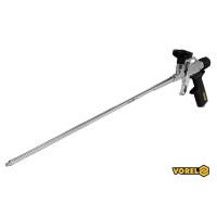 Пістолет для нанесення монтажної піни VOREL : L= 500 мм, алюмінієвий, з подовженим соплом [20/160]