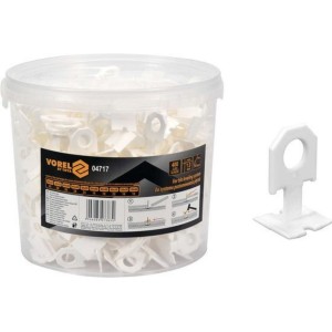 Кліпси для викладання керамічної плитки VOREL : 1 мм, t≤ 14 мм. 400 шт. [1]