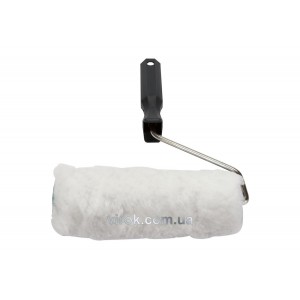 Валик в зборі поліестеровий VOREL : L= 18 см, Ø= 6 мм, білий [55]