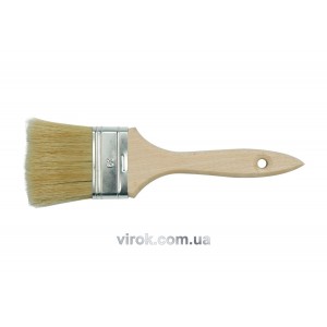Пензель плоский VOREL з дерев'яною ручкою, b= 76 мм [50] DW