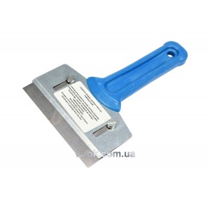 Скребок VOREL зі змінним лезом 100 мм. (нержавійка) [60]