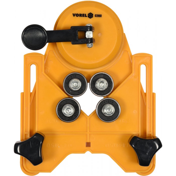 Напрямний пристрій для свердління в плитках VOREL : Ø4-84 мм, кріплення на присосках [40/480]