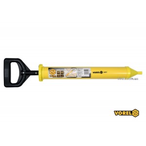 Шприц для нанесення будівельних сумішей VOREL: корпус Ø=60 мм, сопло Ø=10мм. l=660мм, пластиков [24]
