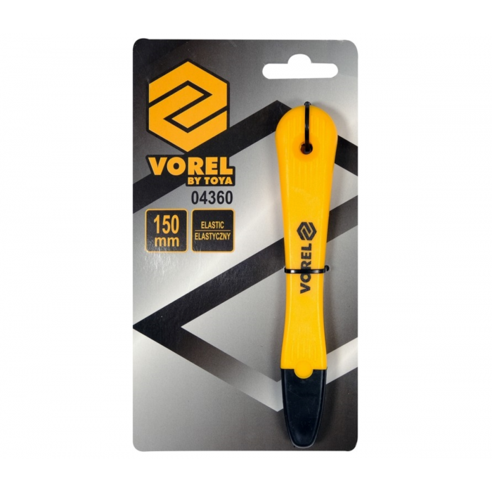 Шпатель гладильний до силіконів і ущільнювачів VOREL, 150 мм, еластичний [24/240]