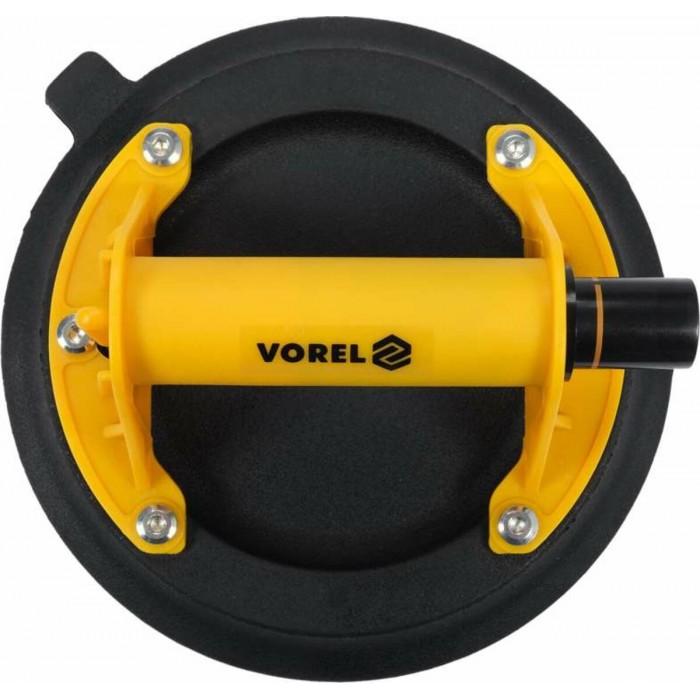 Присоска для монтажу скла одинарна VOREL : d= 204 мм, m= 60 кг ABS-пластик. корпус [10]