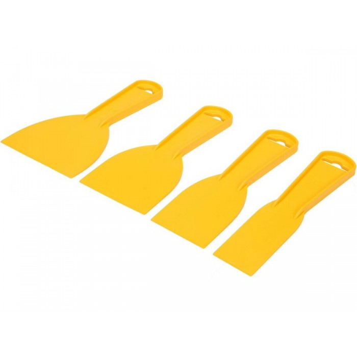 Шпателі пластикові  VOREL, з робоч шириною- 40, 60, 80, 100 мм, компл. 4 шт. [30]