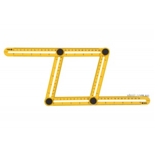 Шаблон - лінійка VOREL для перенесення вимірів, 25х12см. габ. 310 х 175 х 25 мм [20/60]