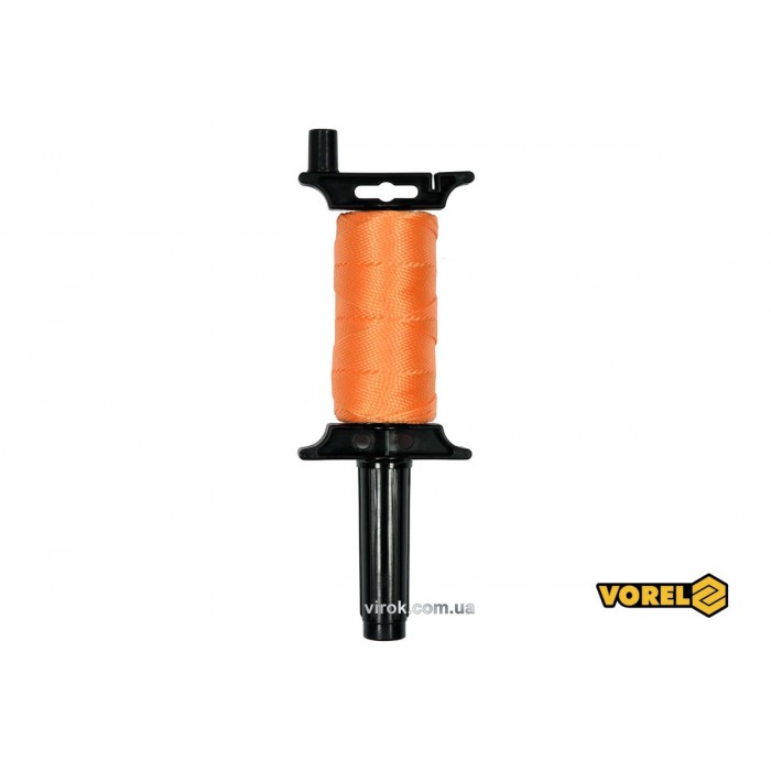 Шнур трасовочний поліпропіленовий на котушці VOREL : Ø= 1.2 мм, l= 70 м [12/48]