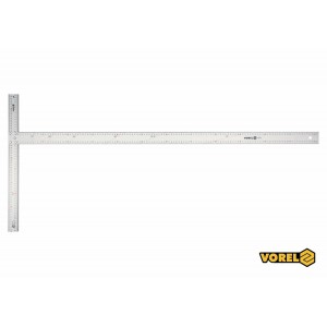 Кутник алюмінієвий VOREL : 1200 х 390 мм, з розмітками кутів 15-75° [2/10]