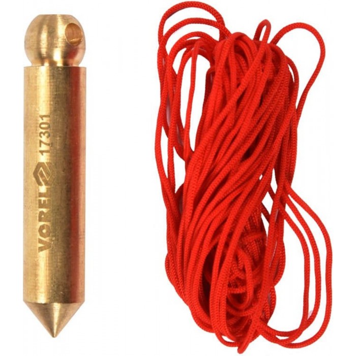 Висок будівельний VOREL, Ø= 12 мм, l= 62 мм, M= 50 гр, зі шнуром l= 5 м(DW)