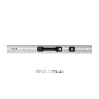 Лінійка столярна VOREL : алюміній, 2 вічка, L= 600 мм [12/24]