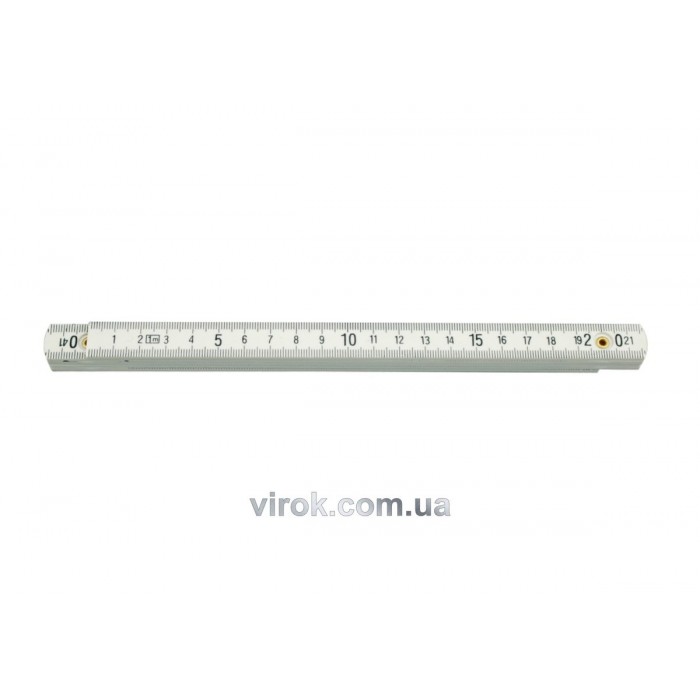 Метр складений пластмасовий VOREL : L= 2 м [12/120]