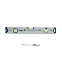 Рівень алюмінієвий VOREL : L= 200 cм, 3 капсули [10/20]