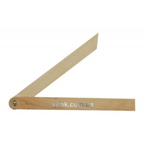 Кутомір регулюючий VOREL : L= 270 мм, дерев'яний [80]