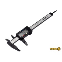 Штангенциркуль електронний VOREL l= 150 мм, роздільна здатн.- 0,1 мм, точність- 0,01 мм [25/100]