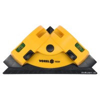 Рівень кутовий 90° з 2-ма лазерними лініями до 10 м VOREL для укладання плитки, 190х 135 мм [20]