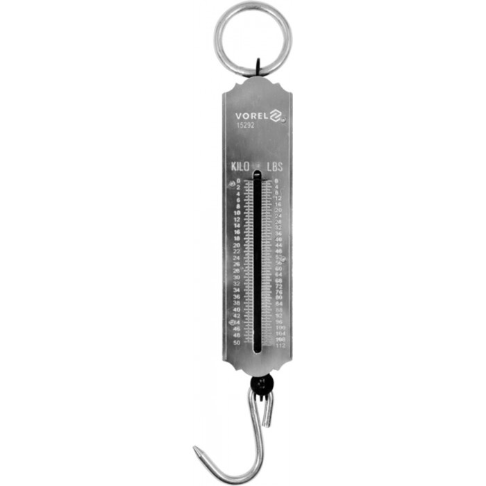 Ваги ручні, підвісні, пружинні VOREL, до 50 кг [48]