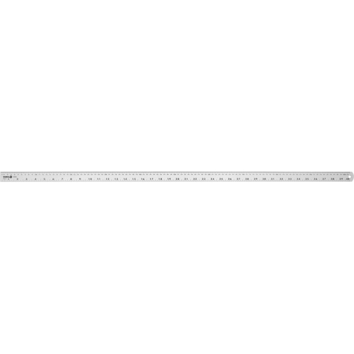 Лінійка алюмінієва VOREL, l= 1 м, w= 28 мм з дюймовою і метричною шкалами [10/100]