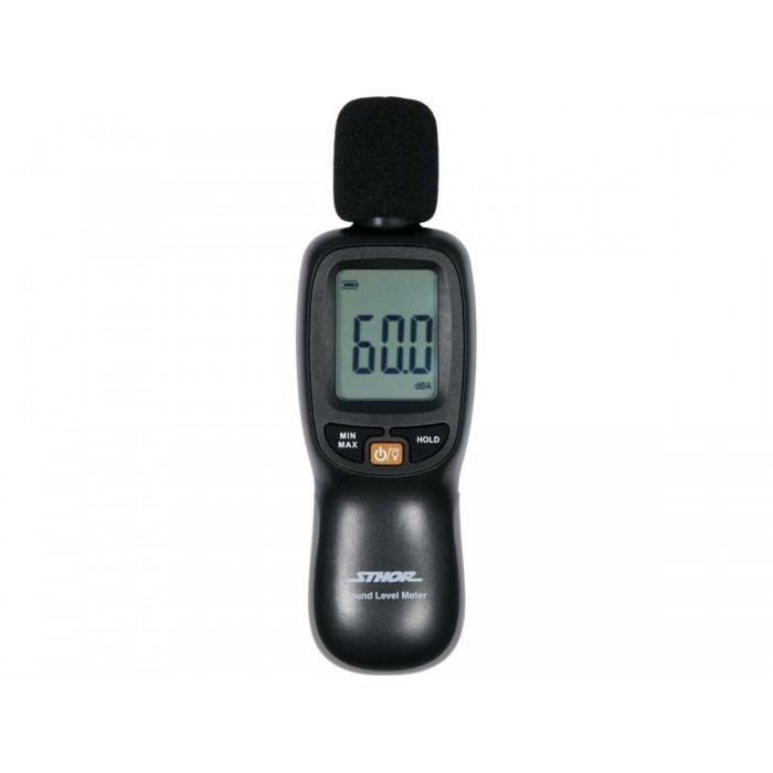 Сонометр електронний STHOR з діапазоном звукоколивань 30-130 dBA,жив.від батарейок 3х1,5 В ААА(DW)