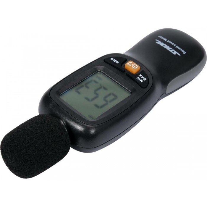 Сонометр електронний STHOR з діапазоном звукоколивань 30-130 dBA,жив.від батарейок 3х1,5 В ААА(DW)