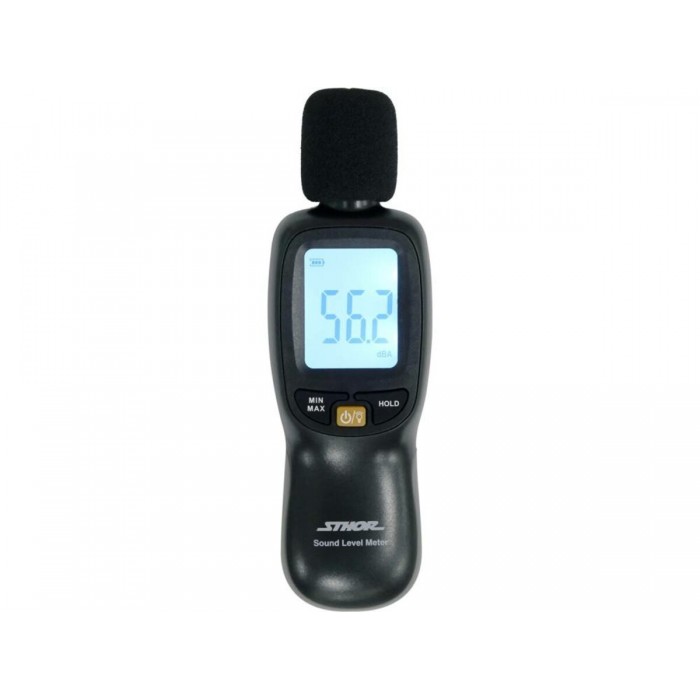 Сонометр електронний STHOR з діапазоном звукоколивань 30-130 dBA,жив.від батарейок 3х1,5 В ААА(DW)