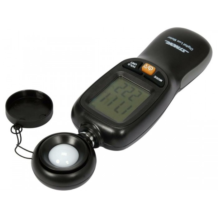 Люксметр електронний STHOR з діапазоном освітленості 0- 200000 lx,живл.від батарейок 3х1,5 В ААА(DW)