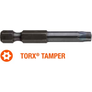 Насадка викруткова USH Industry : TORX Tamper T25T x 50 мм подовжена, Уп. 5 шт.
