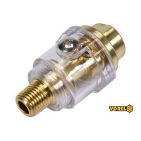 Маслянка для пневмоінструментів лінійна VOREL : 5 мл, 0.8 МПа, 1/4" [20/100]