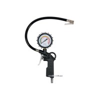 Пістолет пневматичний алюмінієвий VOREL для накачування шин з манометром, 0-6Bar і шлангом35см [30]