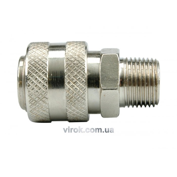 Швидкорознімне з'єднання VOREL з зовнішньою різьбою 1/2" [20/120]