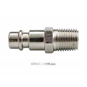 Ніпель швидкорознімного з'єднання VOREL для шланга з зовнішньою різьбою 1/4" [50/250]
