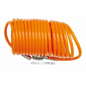 Шланг пневматичний VOREL Ø= 6х8 мм, l= 15 м з швидкознімним з'єднанням [25]