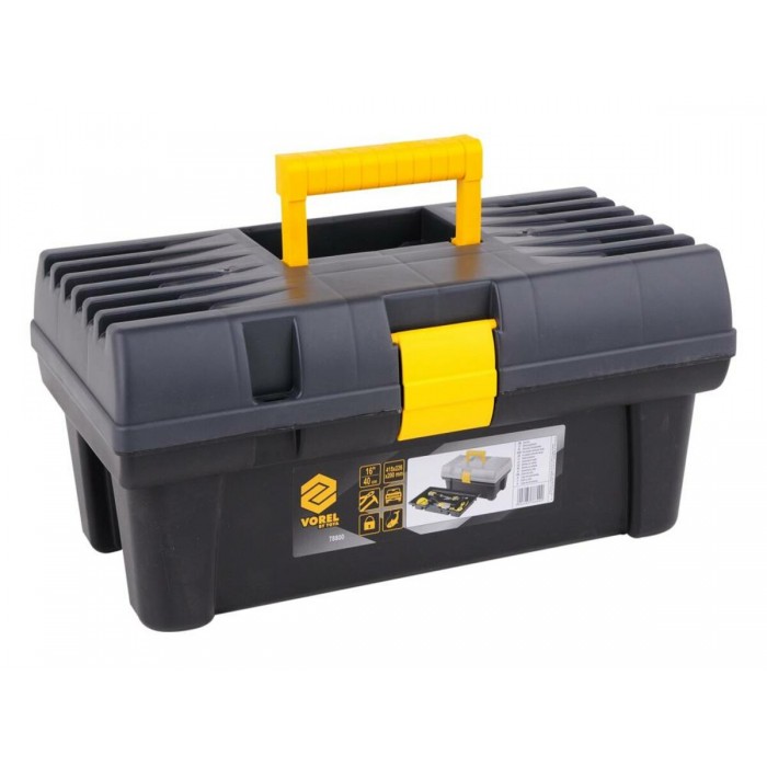 Ящик пластиковий для інструменту VOREL 16", 415x 226x 200 мм [1]