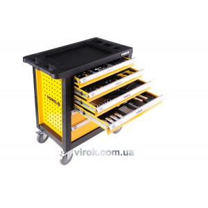 Шафа для майстернь VOREL  на колесах 770х458х901 мм з 6 шухлядами та інстр-ми 177 шт CrV [1]