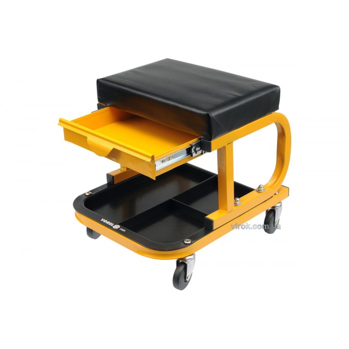 Табурет на колесах VOREL з шуфлядою і полкою для інструментів [4]