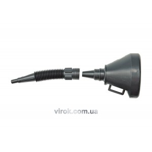 Лійка гнучка VOREL "2 в 1" чорна [30]