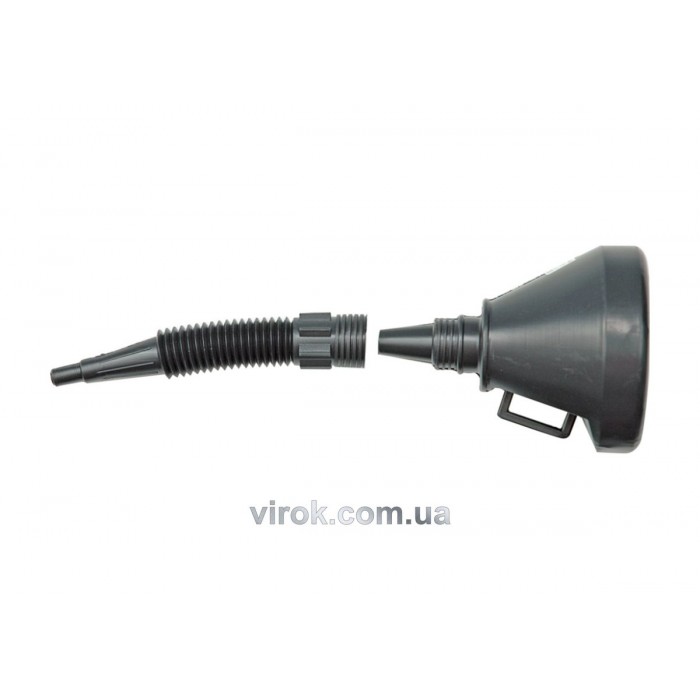 Лійка гнучка VOREL "2 в 1" чорна [30]