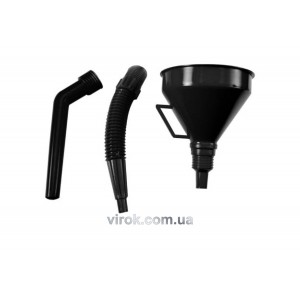 Лійка гнучка VOREL чорна 3 частини [30]