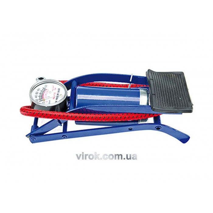 Насос ножний VOREL з манометром [20]