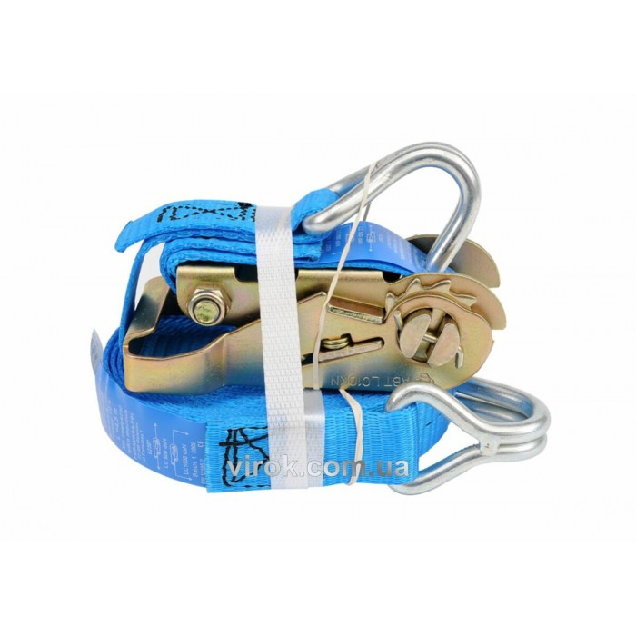 Пас для кріплення багажу з тріщаткою VOREL : 500 daN, 25мм х 5м [20]