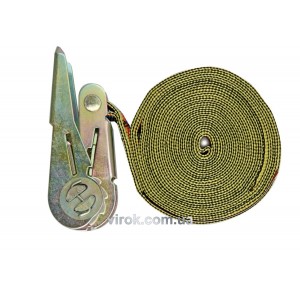 Пас для кріплення багажу VOREL, зажим. фіксатор : 25мм х 5м [12/48]