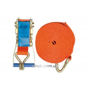 Пас для кріплення багажу з тріщаткою VOREL, 4т, 1600 daN, 50мм x 4м [8]