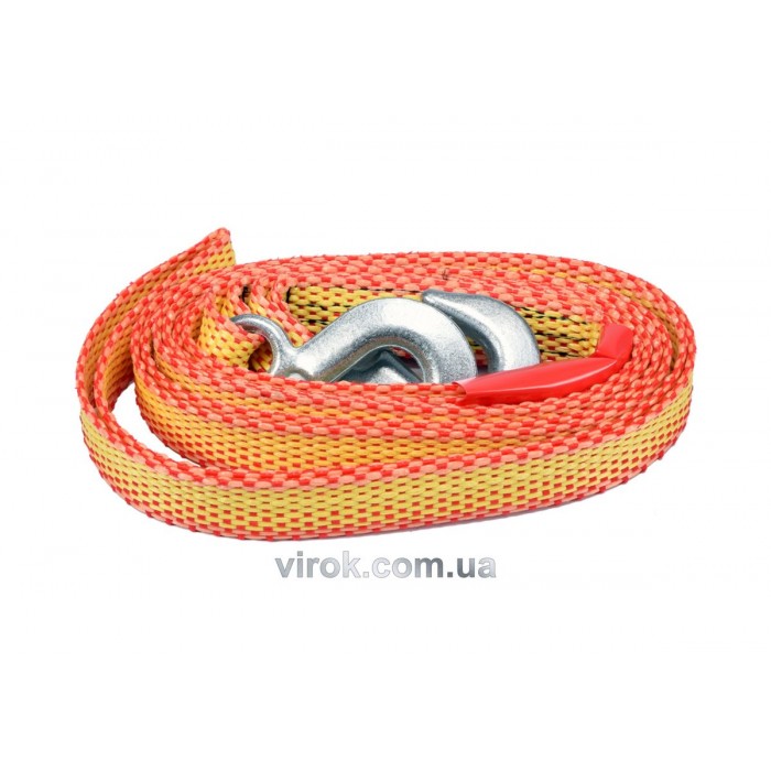Трос автомобільний VOREL буксирний з гаком 1500кг [20]