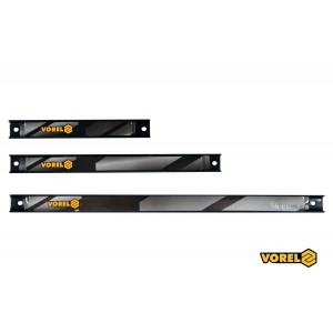 Рейки магнітні сталеві VOREL : l= 200, 300, 455 мм, ширина- 26 мм, 3 шт [6/12/240]