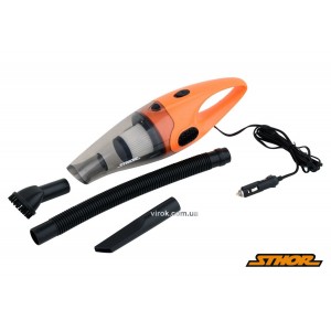 Порохотяг автомобільний STHOR : 12 В, 100 Вт, фільтр HEPA, кабель- 3 м + насадки, сумка [20/160]
