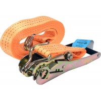 Пас для кріплення багажу з тріщаткою VOREL : сила натягу- 1500/3000 daN, 6 м х 50 мм [6]