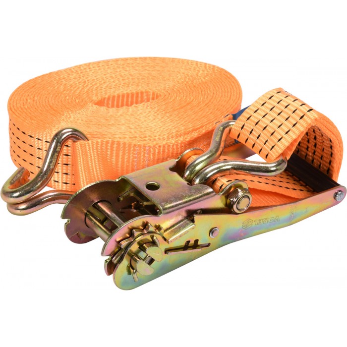 Пас для кріплення багажу з тріщаткою VOREL : сила натягу- 2500/5000 daN, 10 м х 50 мм [6]