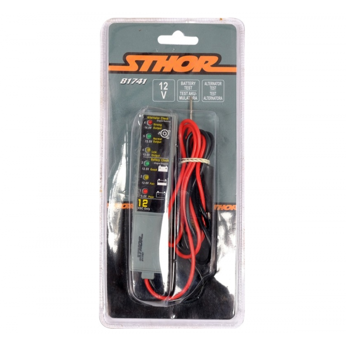 Тестер діодний цифровий STHOR напруги акумуляторів і генераторів до 12 В [24/48]