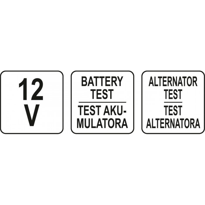 Тестер діодний цифровий STHOR напруги акумуляторів і генераторів до 12 В [24/48]