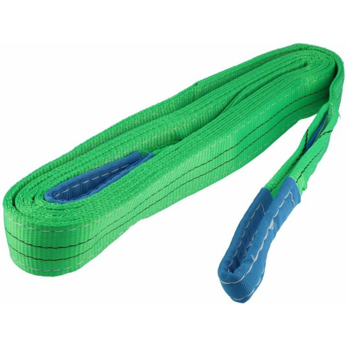 Строп пасовий з поліестеру VOREL 2 петлі по 30 см, заг. l=5 м, шир.- 60 мм, макс. навантаж- 2 т [15]